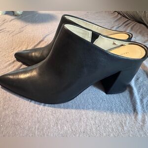 Marc Fisher Black Pointed-Toe Mules size 10